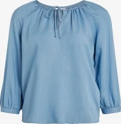 Vila Blouses Met Korte Mouw Blouse Tinka Dames Blauw