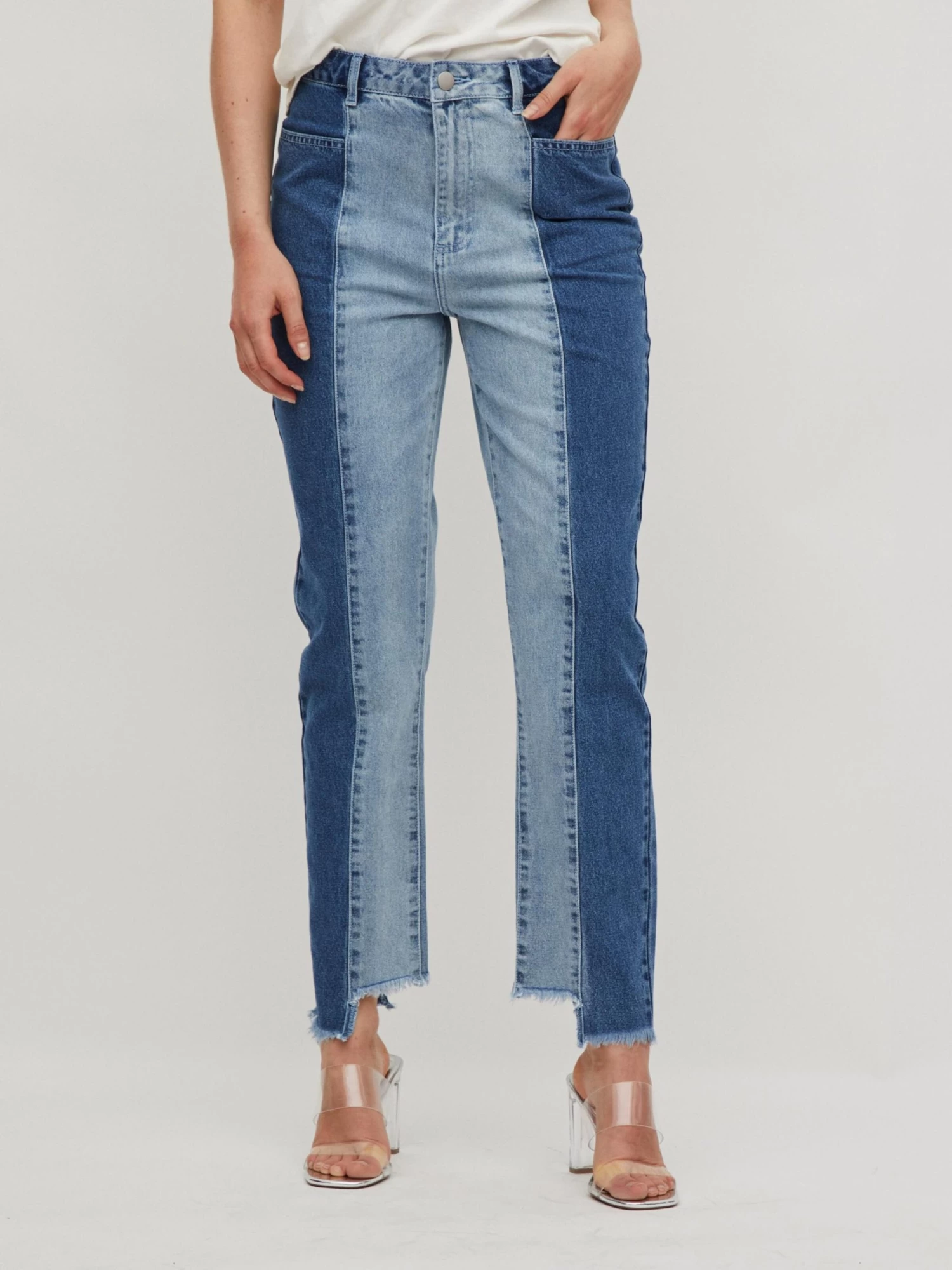 Vila Straight Regular Jeans Stray Dames Donkerblauw 5 Vila Straight Regular Jeans Stray Dames Donkerblauw - Afbeelding 3