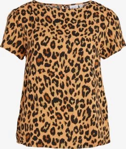 Vila Blouses Met Korte Mouw Blouse PAYA Dames Cognac / Lichtbruin