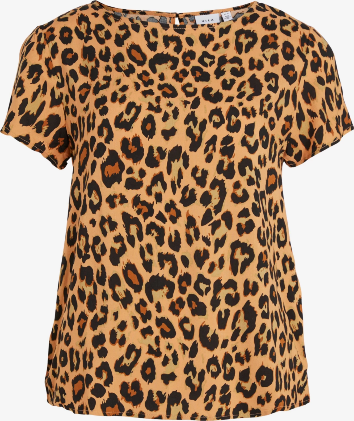 Vila Blouses Met Korte Mouw Blouse PAYA Dames Cognac / Lichtbruin 3 Vila Blouses Met Korte Mouw Blouse PAYA Dames Cognac / Lichtbruin