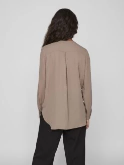 Vila Blouses & Tunieken Blouse Dames Bruin -Vila c260a70bade1dac9c0ac1f2ffb6d448a