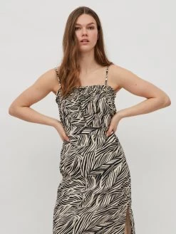 Vila Spaghetti Tops Top LIMIA LEA Dames Lichtbeige / Zwart -Vila c2dbb9fe571727c4fb7274a5de807006