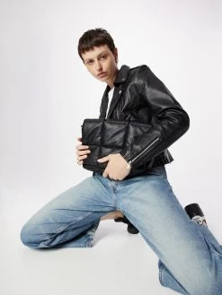 Vila Leren Jassen Tussenjas Feli Dames Zwart -Vila c3cfd755c96ce7fbde473145e6b77294