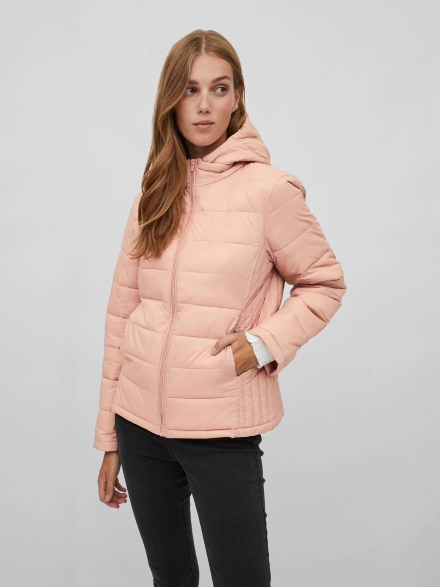 Vila Winterjassen Winterjas Dames Roze 5 Vila Winterjassen Winterjas Dames Roze - Afbeelding 3
