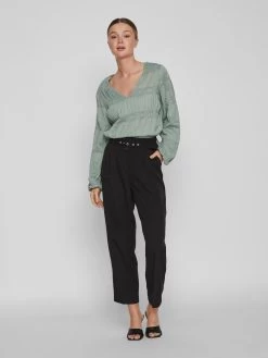 Vila Kanten Blouses Blouse Lea Dames Pastelgroen -Vila c4734566caa8f47589b35b1311a87682