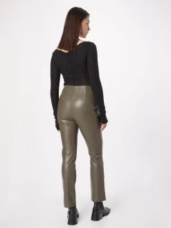 Leren Broeken Regular Broek SASCHA Dames Ombergrijs 10 Leren Broeken Regular Broek SASCHA Dames Ombergrijs -Vila c477239f9880368df50a65fccd33d399