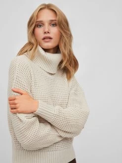 Vila Coltruien Trui Dames Natuurwit -Vila c4e1e3ac49616cdf28c0a6ac74dd9567