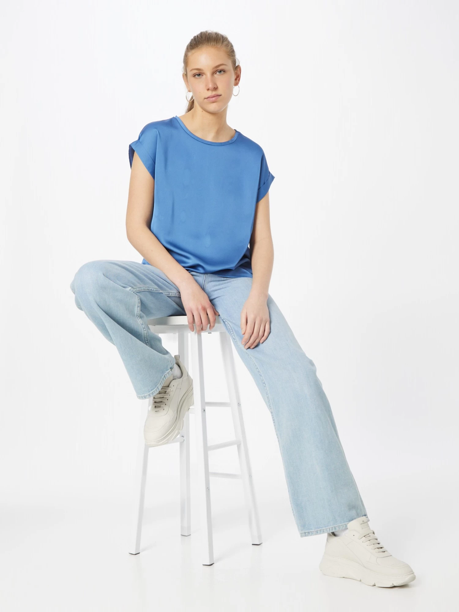 Vila T-shirts Shirt VIELLETTE Dames Saffier 7 Vila T-shirts Shirt VIELLETTE Dames Saffier - Afbeelding 5