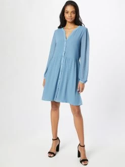 Vila Blousejurken Blousejurk AMIONE Dames Lichtblauw -Vila c6848730a065ac0a460d92f05e4e7fb3