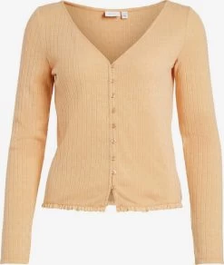 Vila Vesten Gebreid Vest Dames Abrikoos