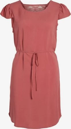 Vila Mini Jurken Jurk Dames Pastelrood