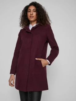 Vila Korte Mantels Tussenmantel Dames Bordeaux 14 Vila Korte Mantels Tussenmantel Dames Bordeaux -Vila c87b6d0216918b3c26dcf9e7436fe03c