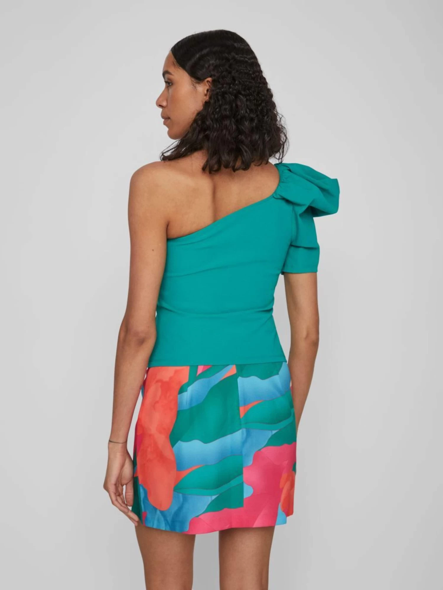 Vila T-shirts Shirt Dames Groen 6 Vila T-shirts Shirt Dames Groen - Afbeelding 4