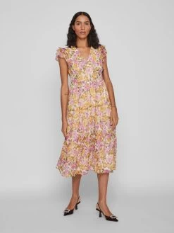 Vila Midi Jurken Jurk Dames Mandarijn / Kreeft / Lichtroze 13 Vila Midi Jurken Jurk Dames Mandarijn / Kreeft / Lichtroze -Vila ca0fc6b0c14c48259260046406404fff