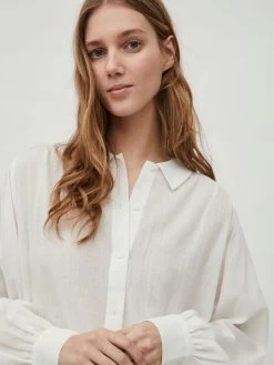 Vila Overhemden Blouse Dames Wit -Vila caa6198532e6f77c1028c162fddd500e