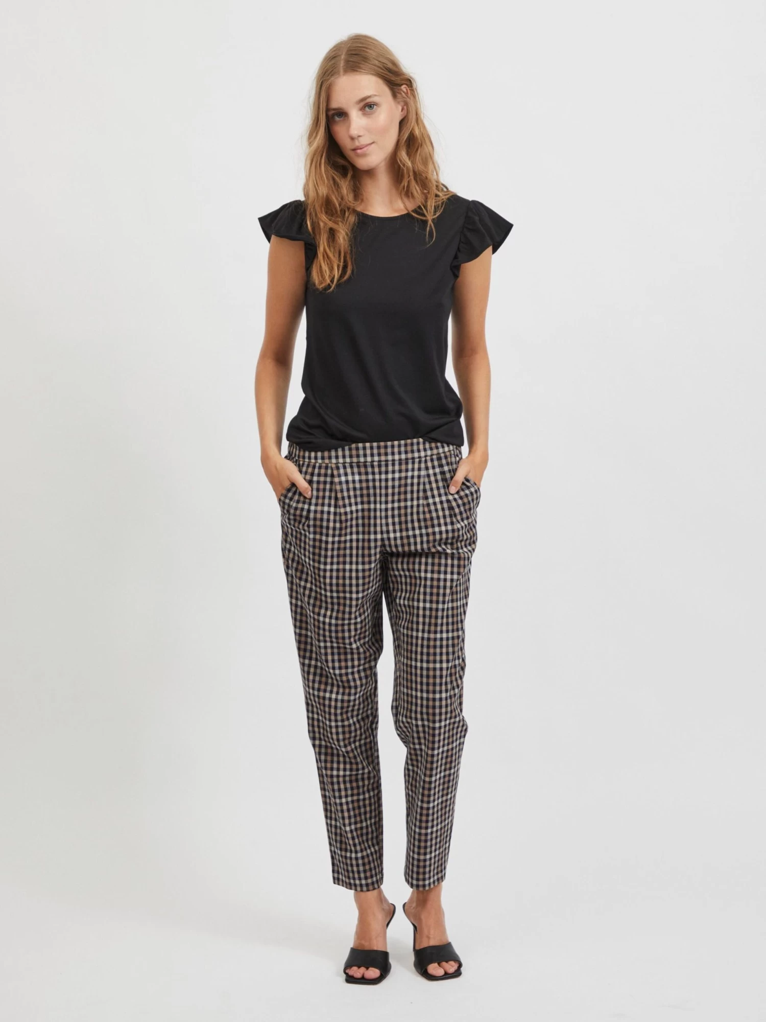 Vila Bandplooibroeken Tapered Bandplooibroek Titti Dames Gemengde Kleuren 6 Vila Bandplooibroeken Tapered Bandplooibroek Titti Dames Gemengde Kleuren - Afbeelding 4