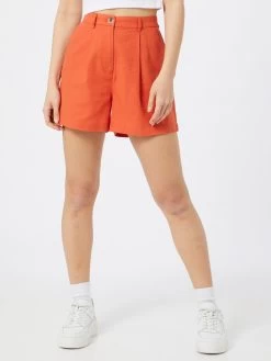 Vila Shorts Wide Leg Bandplooibroek Alina Dames Oranje -Vila caec6f466946815c7356b6747a38a000