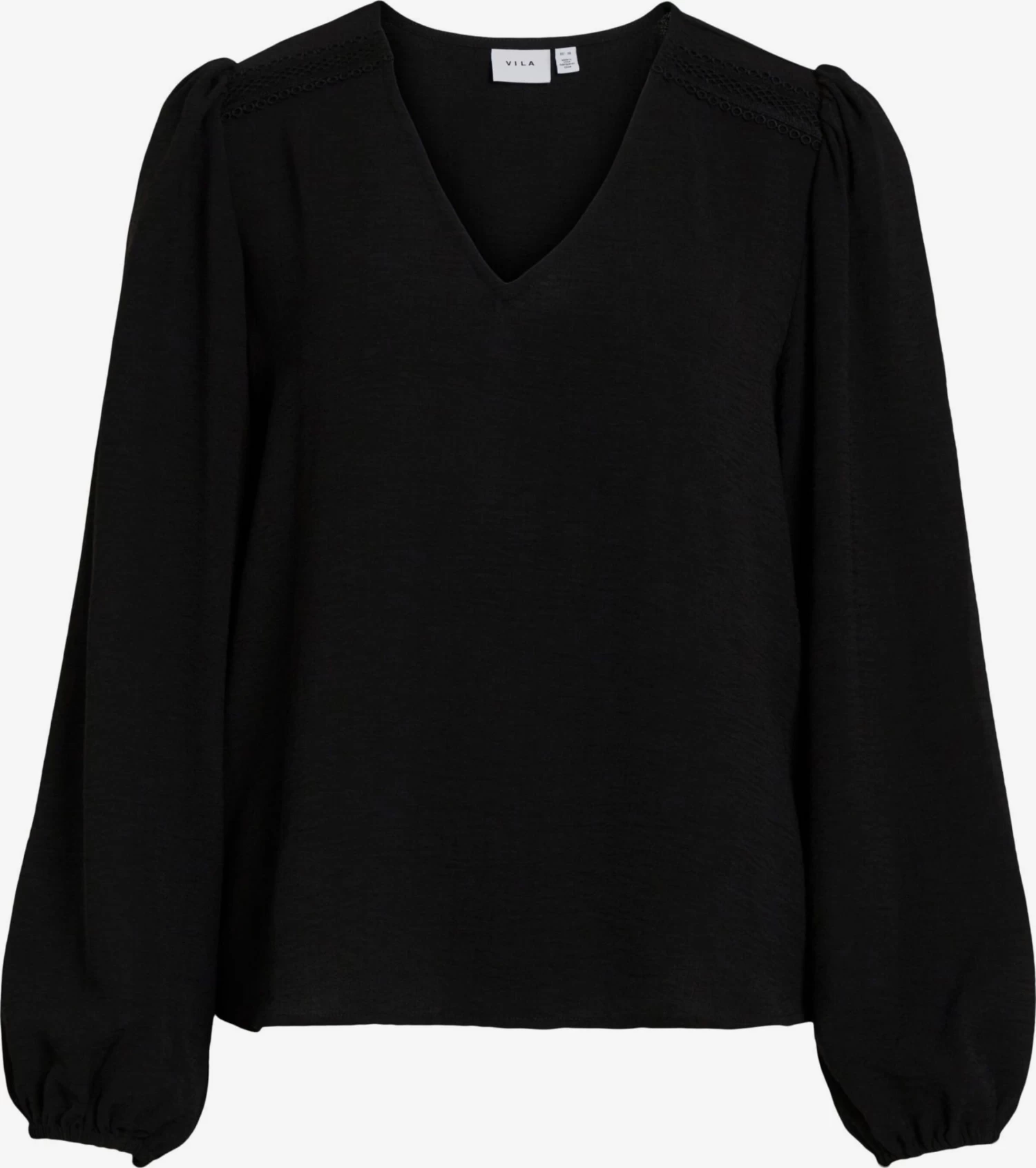 Vila Kanten Blouses Medium Support Blouse Surashil Dames Zwart 3 Vila Kanten Blouses Medium Support Blouse Surashil Dames Zwart