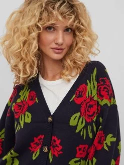 Vila Vesten Gebreid Vest Dames Nachtblauw -Vila ce04646e5b54cc26a6b6e5a160faecd6