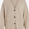 Vila Vesten Gebreid Vest RIL Dames Beige