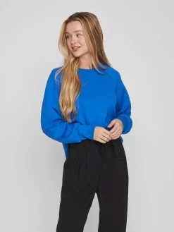 Vila Longsleeves Shirt SIF Dames Royal Blue/koningsblauw 11 Vila Longsleeves Shirt SIF Dames Royal Blue/koningsblauw -Vila cf1ab631e694daee93ba9c6055499864