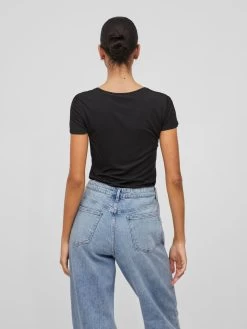 Vila T-shirts Shirt DAISY Dames Zwart -Vila cfb4bfa5c5a32e382addde9de03b429c