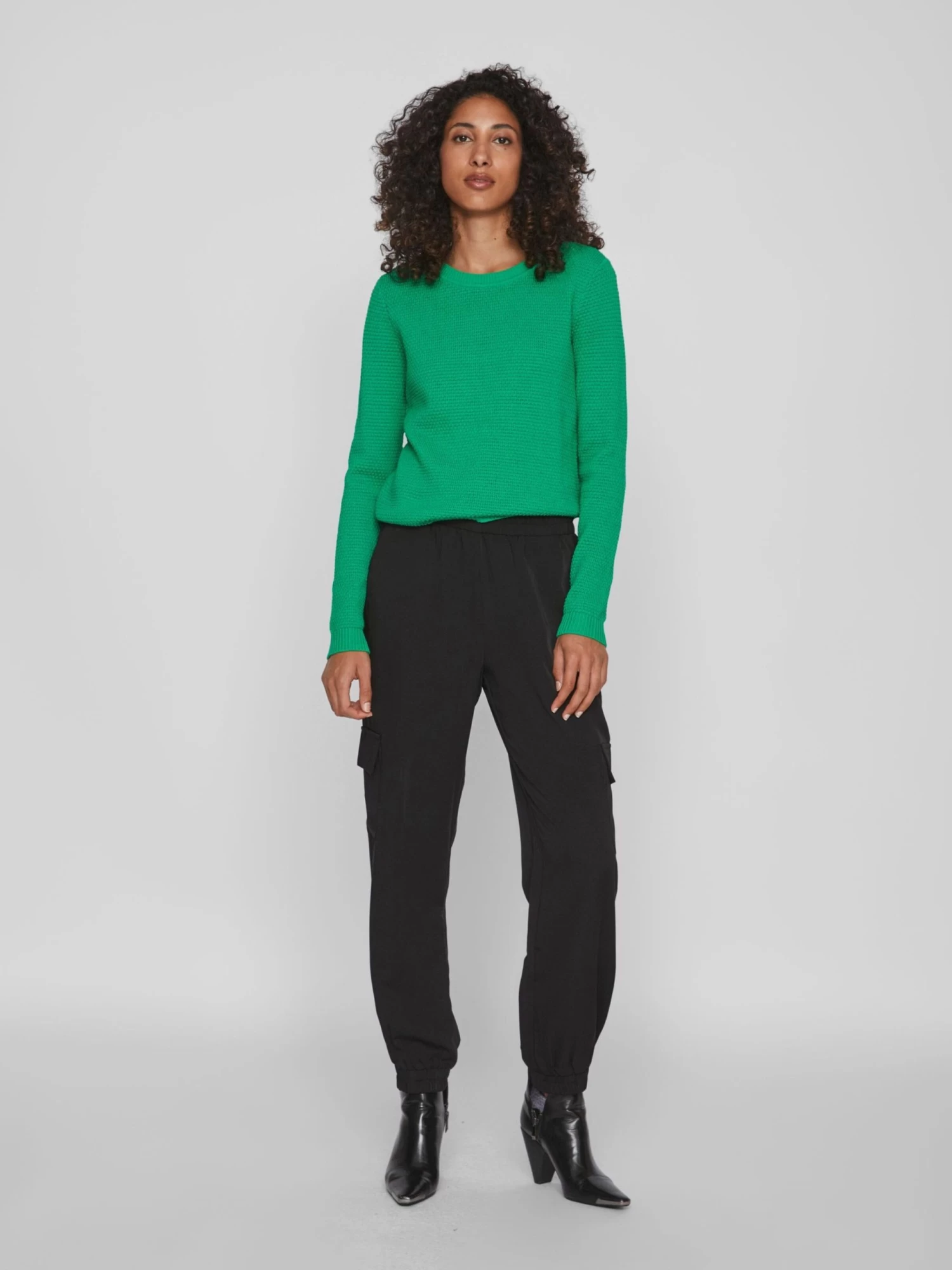 Vila Basic Truien Trui Dames Groen 7 Vila Basic Truien Trui Dames Groen - Afbeelding 5