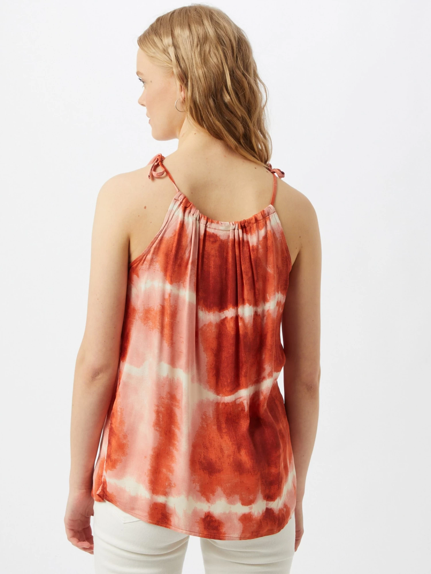 Vila Spaghetti Tops Top VICORBA Dames Oranje / Perzik / Donkeroranje 6 Vila Spaghetti Tops Top VICORBA Dames Oranje / Perzik / Donkeroranje - Afbeelding 4