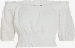 Vila Blouses Met Korte Mouw Blouse Imina Dames Wit