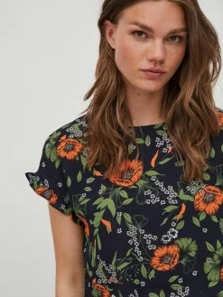 Vila Blouses Met Korte Mouw Blouse Cilly Dames Donkerblauw -Vila d0f03d8f5dcdfb6cc9d626518a6e7a51