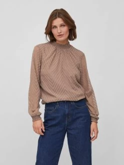 Vila Blouseshirts Blouse Dames Beige -Vila d19f1284f513e57d487cae0c4732dda6