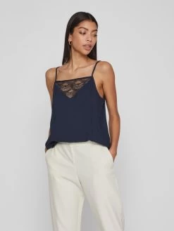 Vila Blouse Tops Blouse Nula Dames Navy -Vila d307ab547473a09aae93ae66b3e37bf6