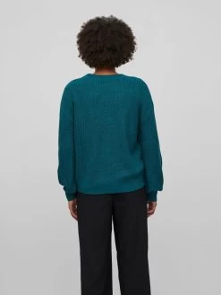 Vila Vesten Gebreid Vest Dames Blauw 11 Vila Vesten Gebreid Vest Dames Blauw -Vila d3b37b839eb0942dc731cab53e8c3b85