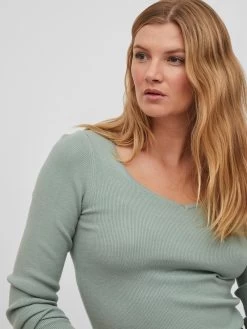 Vila Basic Truien Trui Dames Mintgroen -Vila d47f1d334fcf86dd467e1b90a8aa7aab