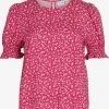 Vila Blouses Met Korte Mouw Blouse SUN Dames Pink -Vila d538c7b24eaa67a3b9fa400cdcf7d71d