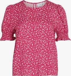 Vila Blouses Met Korte Mouw Blouse SUN Dames Pink
