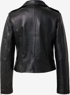 Vila Leren Jassen Tussenjas Feli Dames Zwart -Vila d590d9ef1dac4358e74b9fb1b70ab323