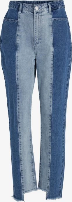 Vila Straight Regular Jeans Stray Dames Donkerblauw