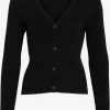Vila Vesten Gebreid Vest COMFY Dames Zwart -Vila d5b48c647969721455baf2a763945179