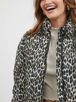 Vila Winterjassen Winterjas Karla Dames Beige / Zwart -Vila d661c305d7377a161f55354cc772c46b