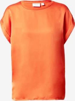 Vila T-shirts Shirt Viellette Dames Oranjerood