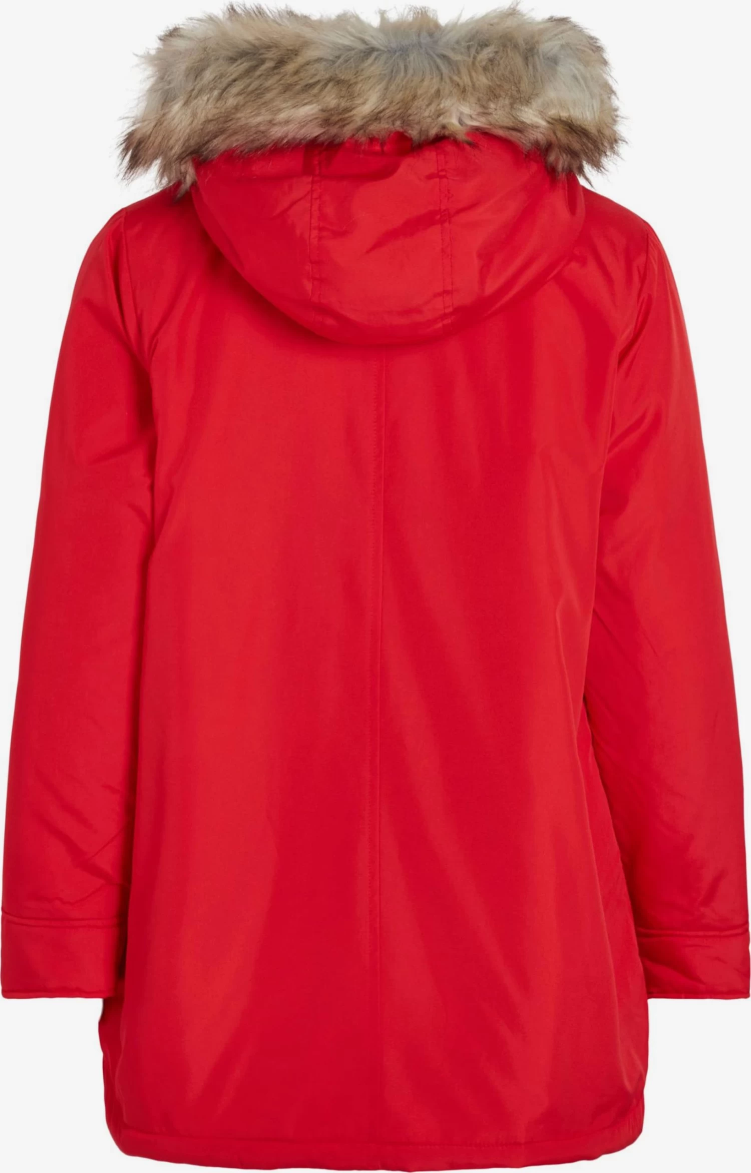 Vila Winterjassen Winterjas Loui Dames Rood 4 Vila Winterjassen Winterjas Loui Dames Rood - Afbeelding 2