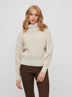 Vila Coltruien Trui Dames Natuurwit -Vila d8e596ec8fdbe7b9f212d33ca77a3d96