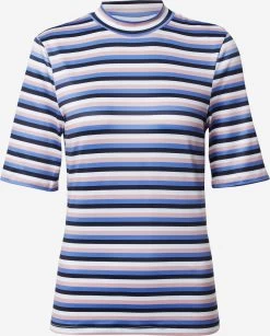 Vila T-shirts Shirt Carla Dames Blauw