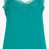 Vila Kanten Tops Top Dames Jade Groen