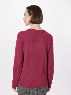 Vila Fijngebreide Truien Trui RIL Dames Wijnrood -Vila da77af3457622733251fddde269b40d4