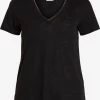 Vila T-shirts Shirt Noel Dames Zwart -Vila db1792b8b3de6b7845f12fbbf20d2760