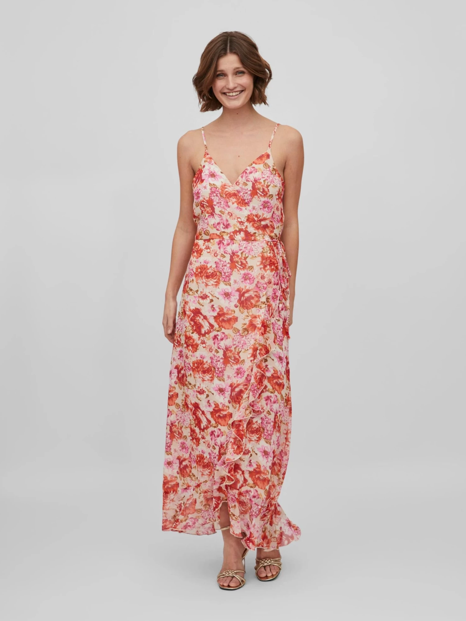 Zomerjurken Zomerjurk Gilla Dames Beige 6 Zomerjurken Zomerjurk Gilla Dames Beige - Afbeelding 4