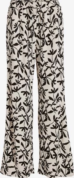 Vila Pantalons Wide Leg Broek Kinsley Dames Crème