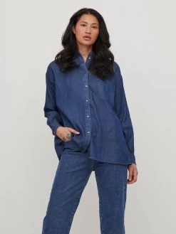 Vila Overhemden Blouse Bista Dames Donkerblauw 11 Vila Overhemden Blouse Bista Dames Donkerblauw -Vila dc19147d2adf7b2db6a39e16e127b726